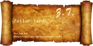 Zeller Teréz névjegykártya